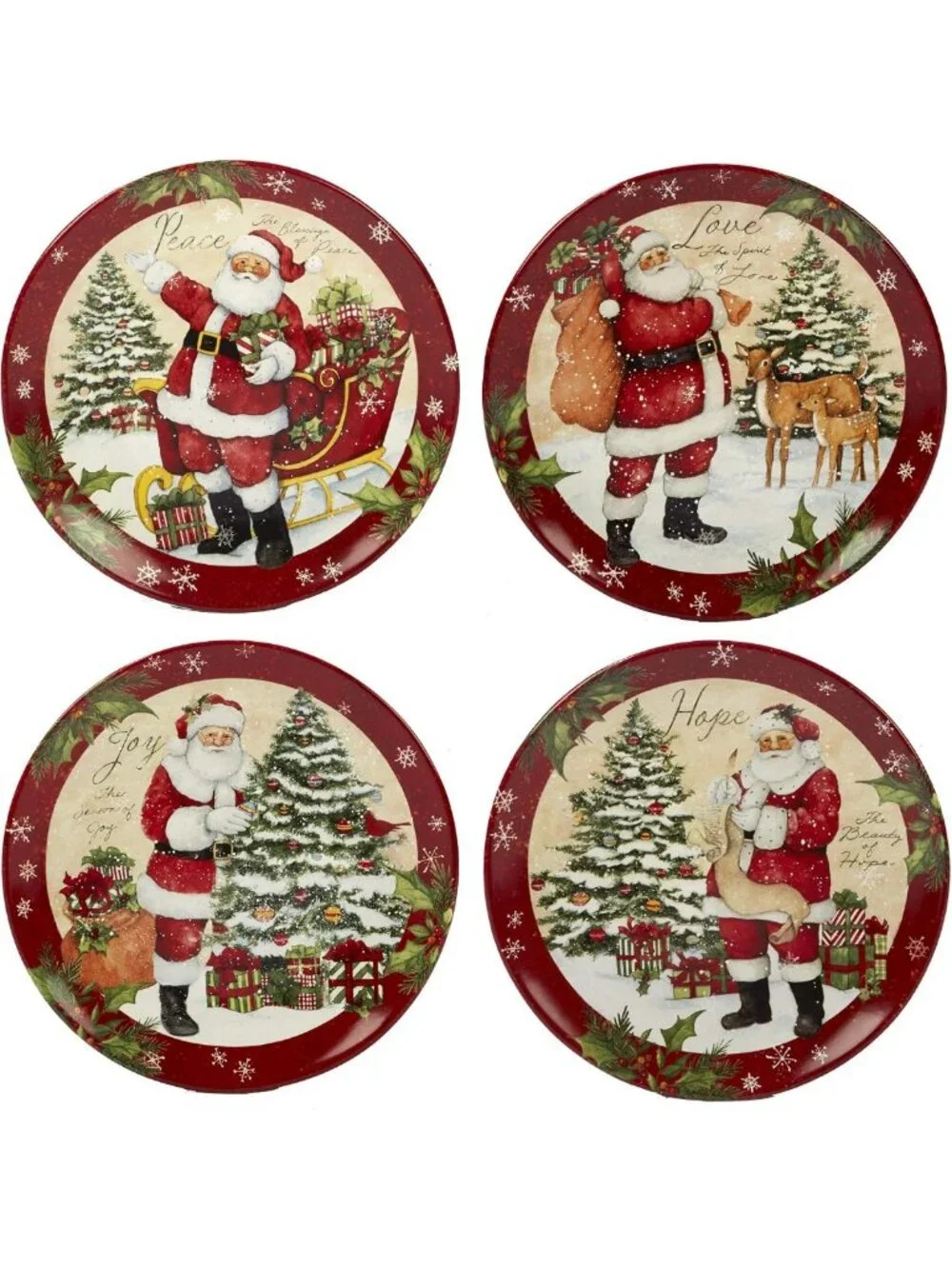 Festive 16-Piece Holiday Dinnerware Set | Colorful Tableware for Celebrations